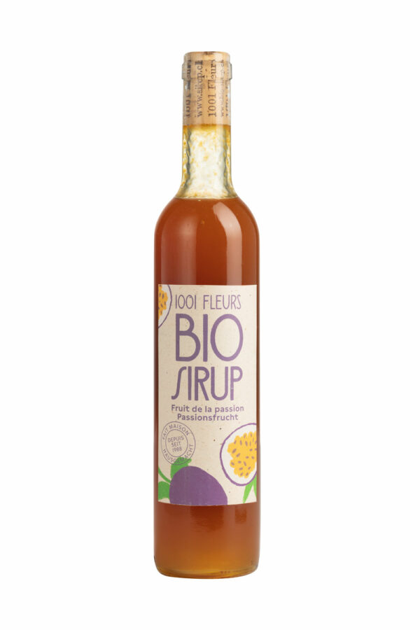 Bio Sirup Passionsfrucht | sirop de fruit de la passion bio 5dl